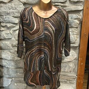 Northern Reflections Multicolor Swirl Top